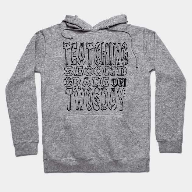 Teaching second grade on twosday 2s day Hoodie by Top Art